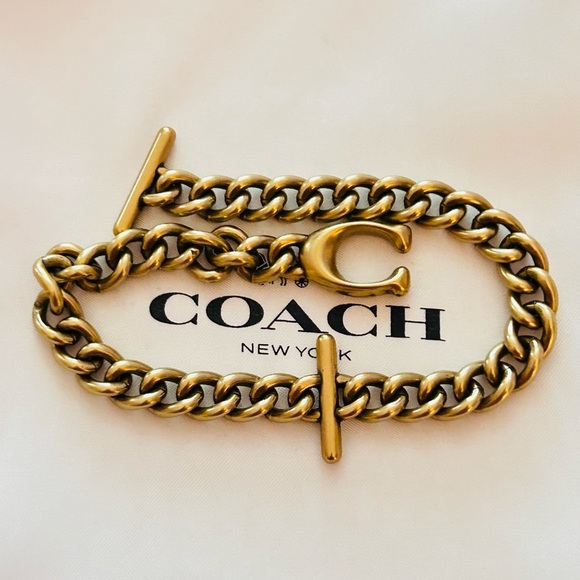 RARE Coach Y2K Wallet Strap/ Swag Bag Charm/ Wristlet Chain/ Keychain/ Bracelet - Picture 11 of 13